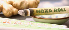 Moxa stick burning.